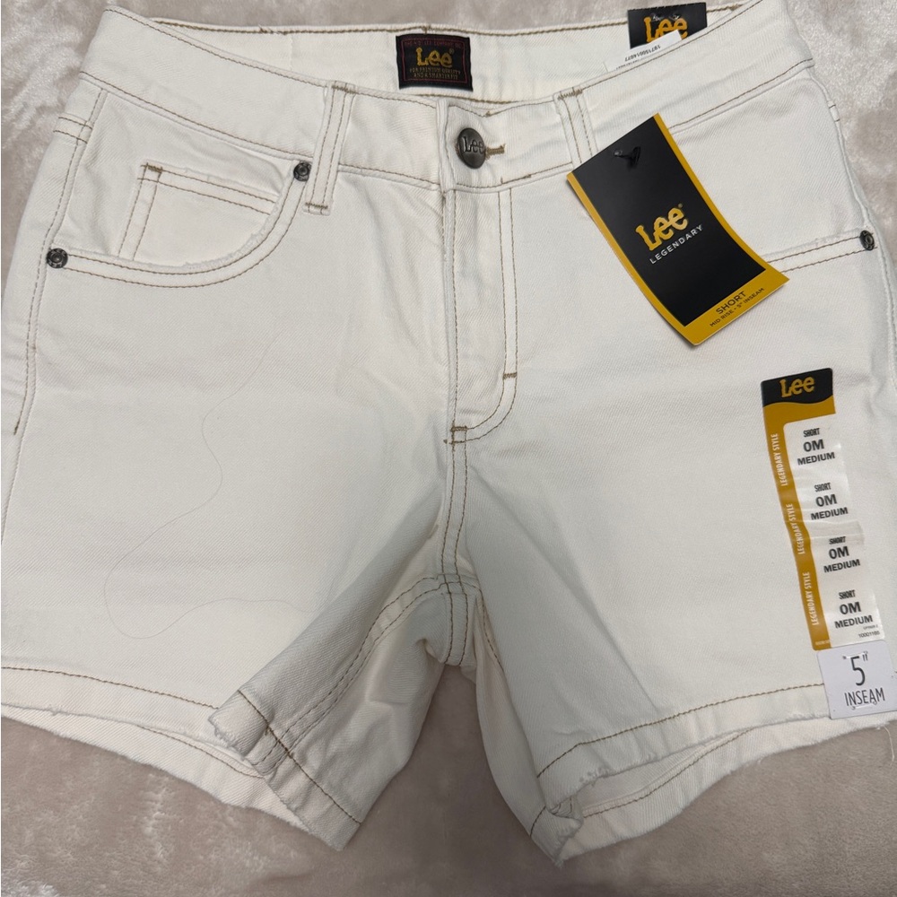 Lee Women's White Denim Shorts